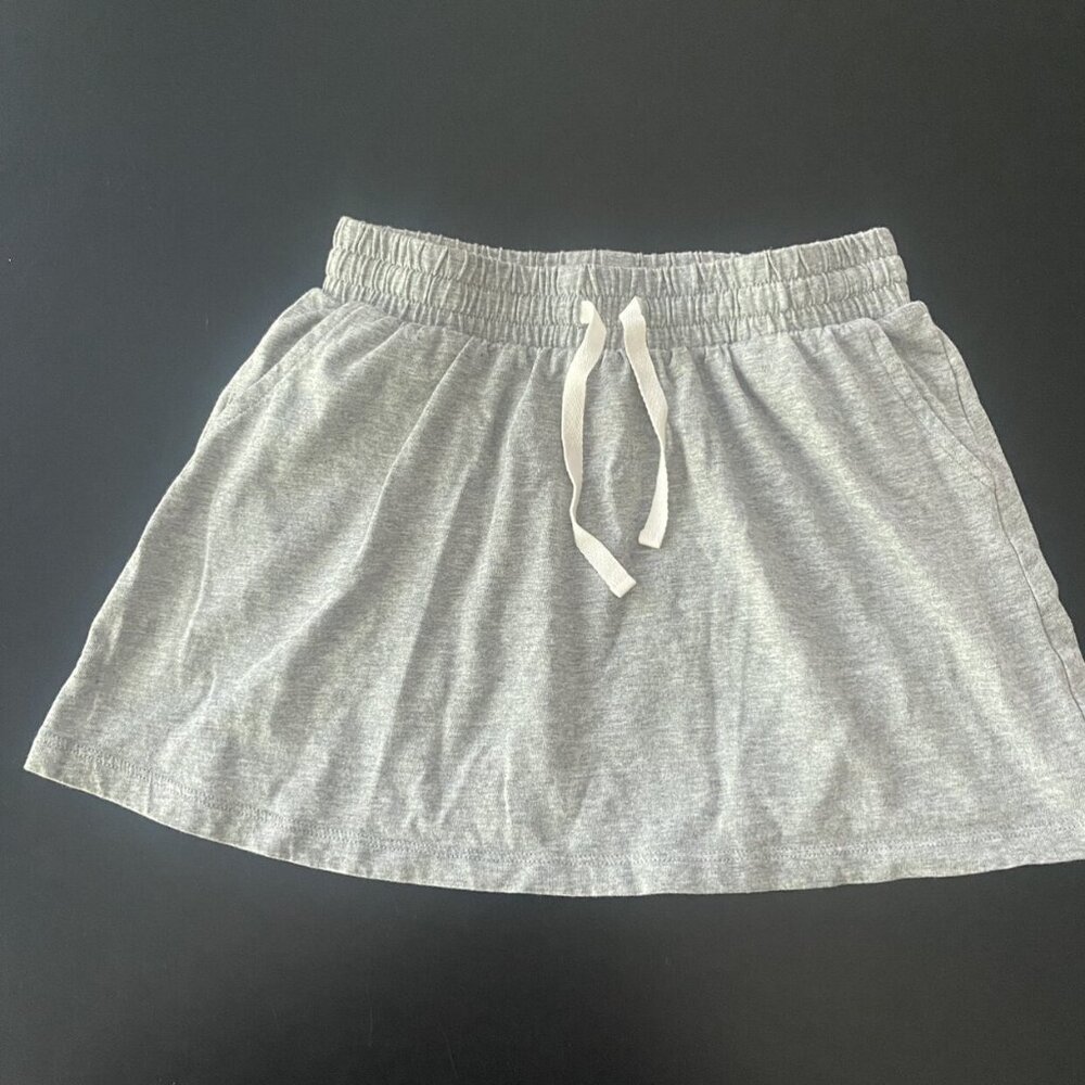 Primary Grey Drawstring Pocket Skirt Size 6-7